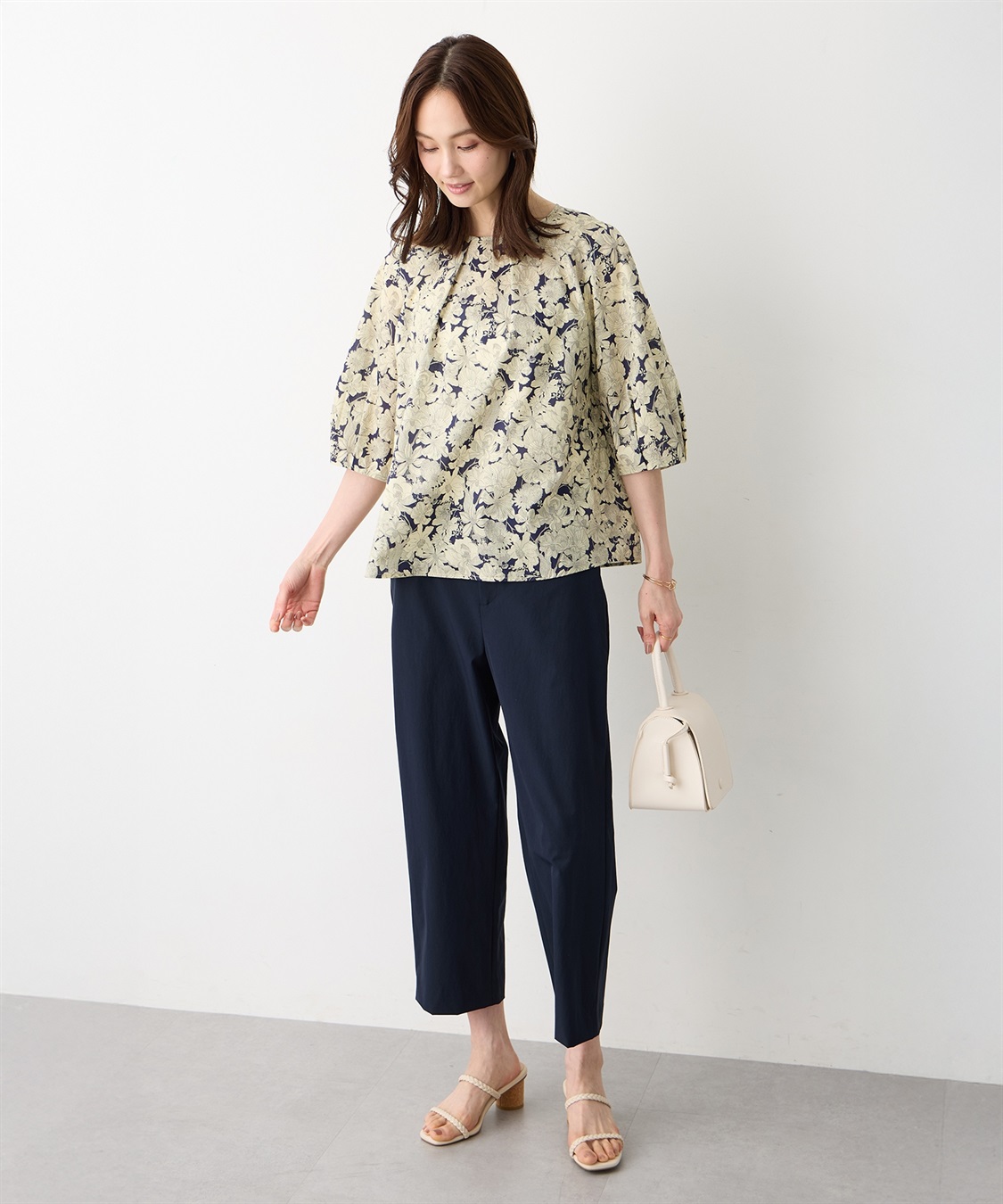 A/C DESIGN BY ALPHA CUBIC 【Liberty】リバティプリントタックスリーブブラウス_sub_11