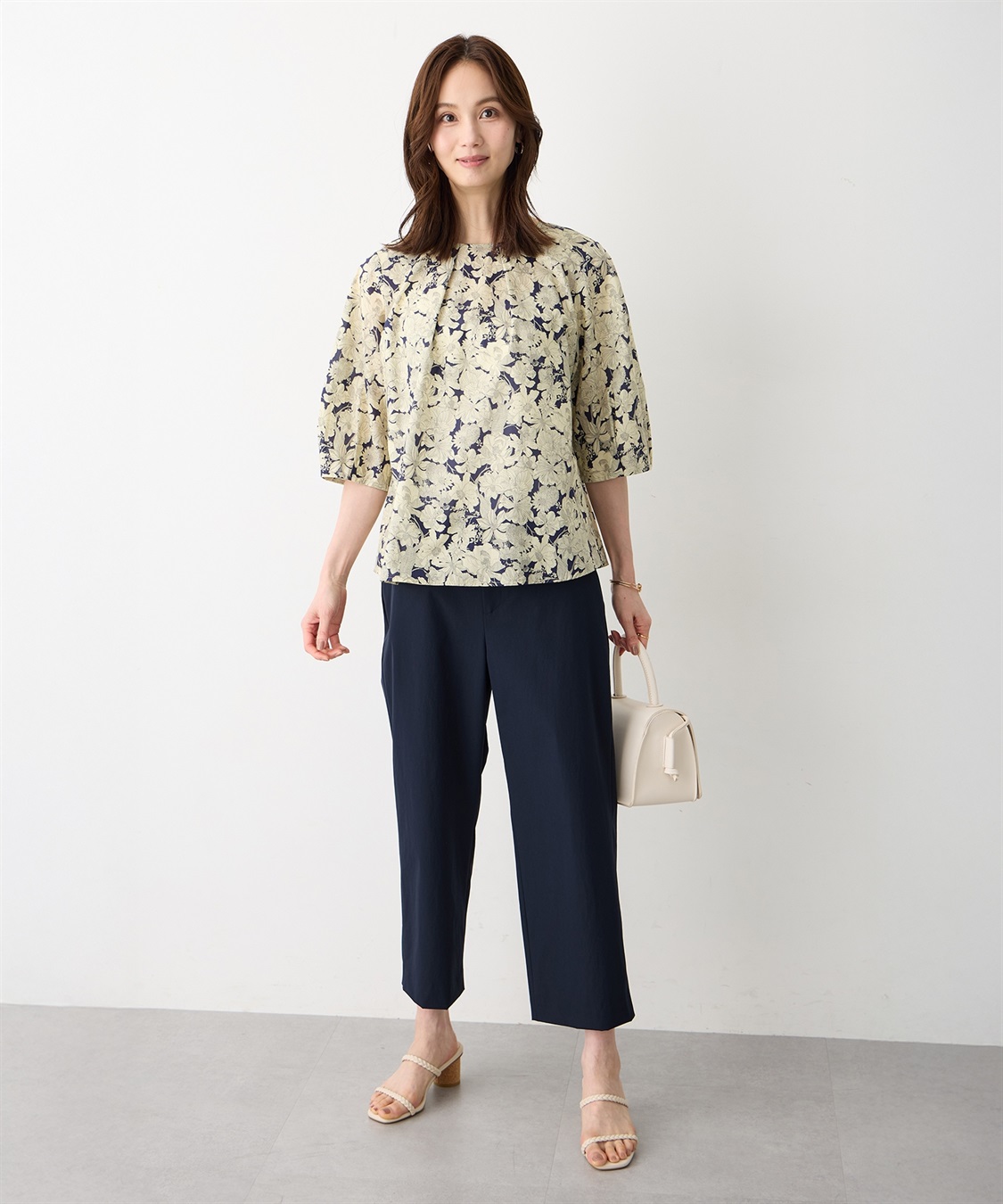 A/C DESIGN BY ALPHA CUBIC 【Liberty】リバティプリントタックスリーブブラウス_sub_12