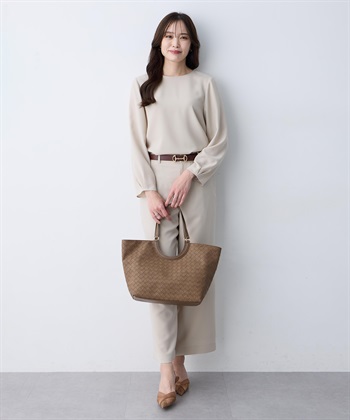 A/C DESIGN BY ALPHA CUBIC ストレッチジョーゼットタックブラウス【接触冷感・UVカット・吸水速乾・セットアップ対応】_subthumb_14