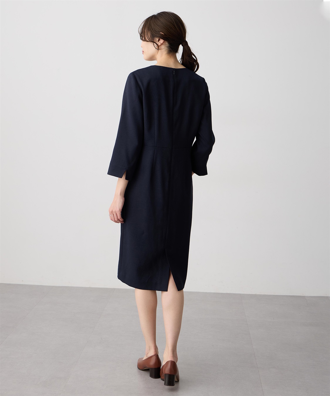 A/C DESIGN BY ALPHA CUBIC リネンライクワンピース_sub_3