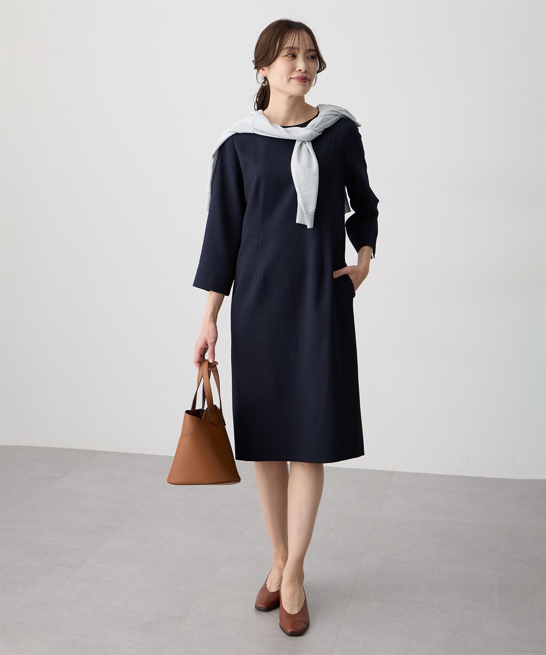 A/C DESIGN BY ALPHA CUBIC リネンライクワンピース_sub_9