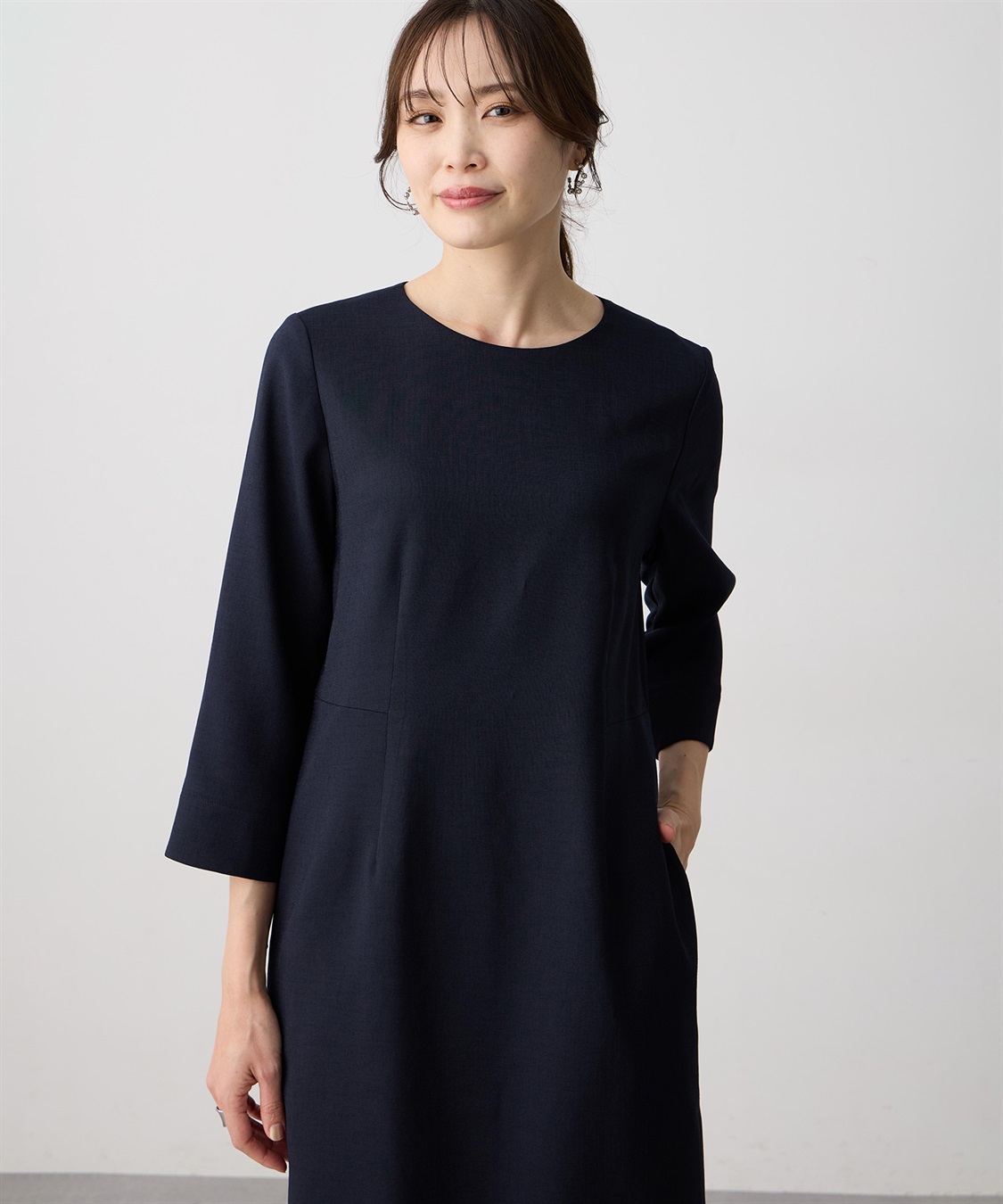 A/C DESIGN BY ALPHA CUBIC リネンライクワンピース_sub_11