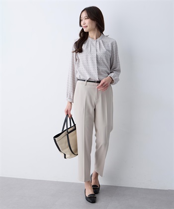 A/C DESIGN BY ALPHA CUBIC 幾何プリントジョーゼットブラウス_subthumb_16