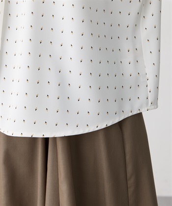 A/C DESIGN BY ALPHA CUBIC 幾何プリントジョーゼットブラウス_subthumb_21