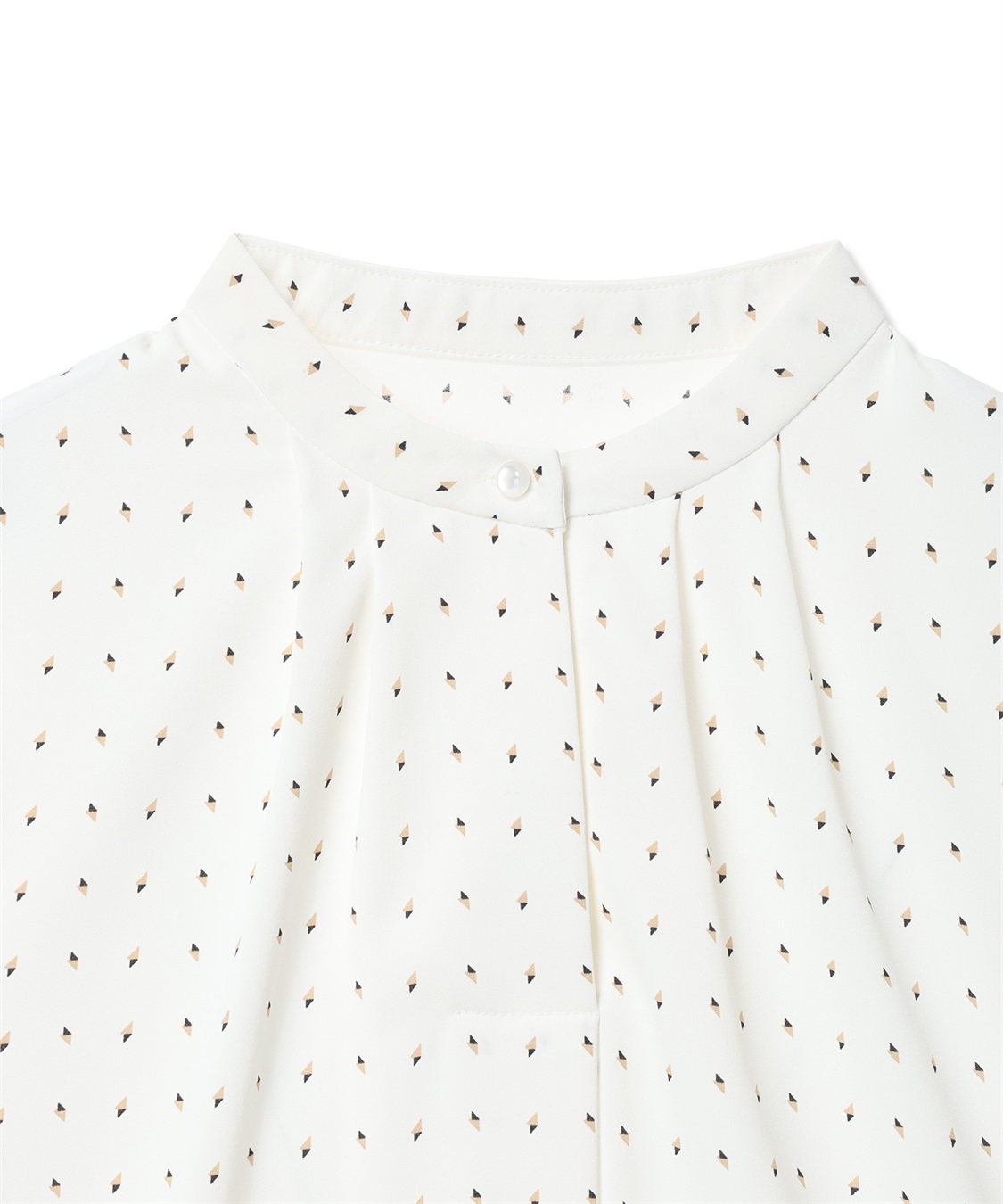 A/C DESIGN BY ALPHA CUBIC 幾何プリントジョーゼットブラウス_sub_24