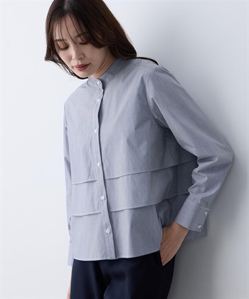 A/C DESIGN BY ALPHA CUBIC ストライプティアードブラウス_subthumb_3