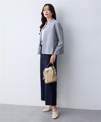 A/C DESIGN BY ALPHA CUBIC ストライプティアードブラウス_subthumb_10