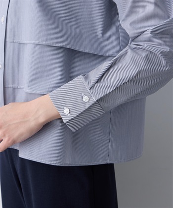 A/C DESIGN BY ALPHA CUBIC ストライプティアードブラウス_subthumb_12