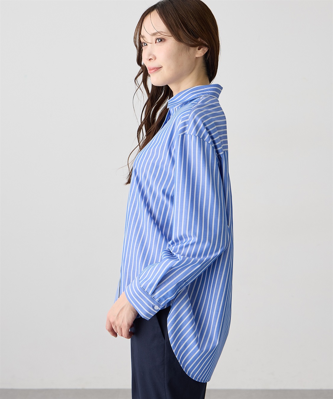 A/C DESIGN BY ALPHA CUBIC ストライプブラウス_sub_3