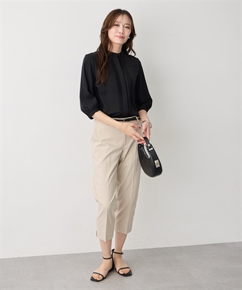 A/C DESIGN BY ALPHA CUBIC ジョーゼットタックブラウス_subthumb_3