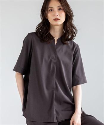 A/C DESIGN BY ALPHA CUBIC ストレッチスキッパーブラウス【接触冷感・UVカット・遮熱・セットアップ対応】_subthumb_7