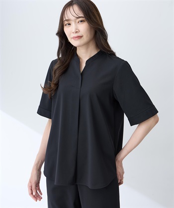 A/C DESIGN BY ALPHA CUBIC ストレッチスキッパーブラウス【接触冷感・UVカット・遮熱・セットアップ対応】_subthumb_8