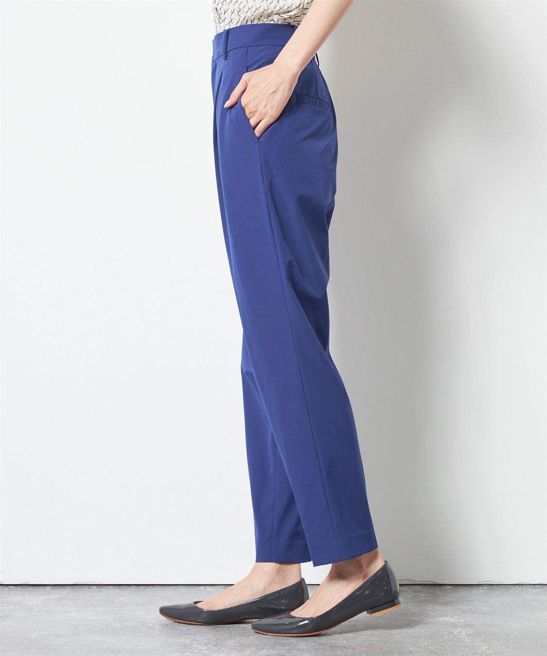 A/C DESIGN BY ALPHA CUBIC ストレッチナイロンテーパードカラーパンツ_sub_2