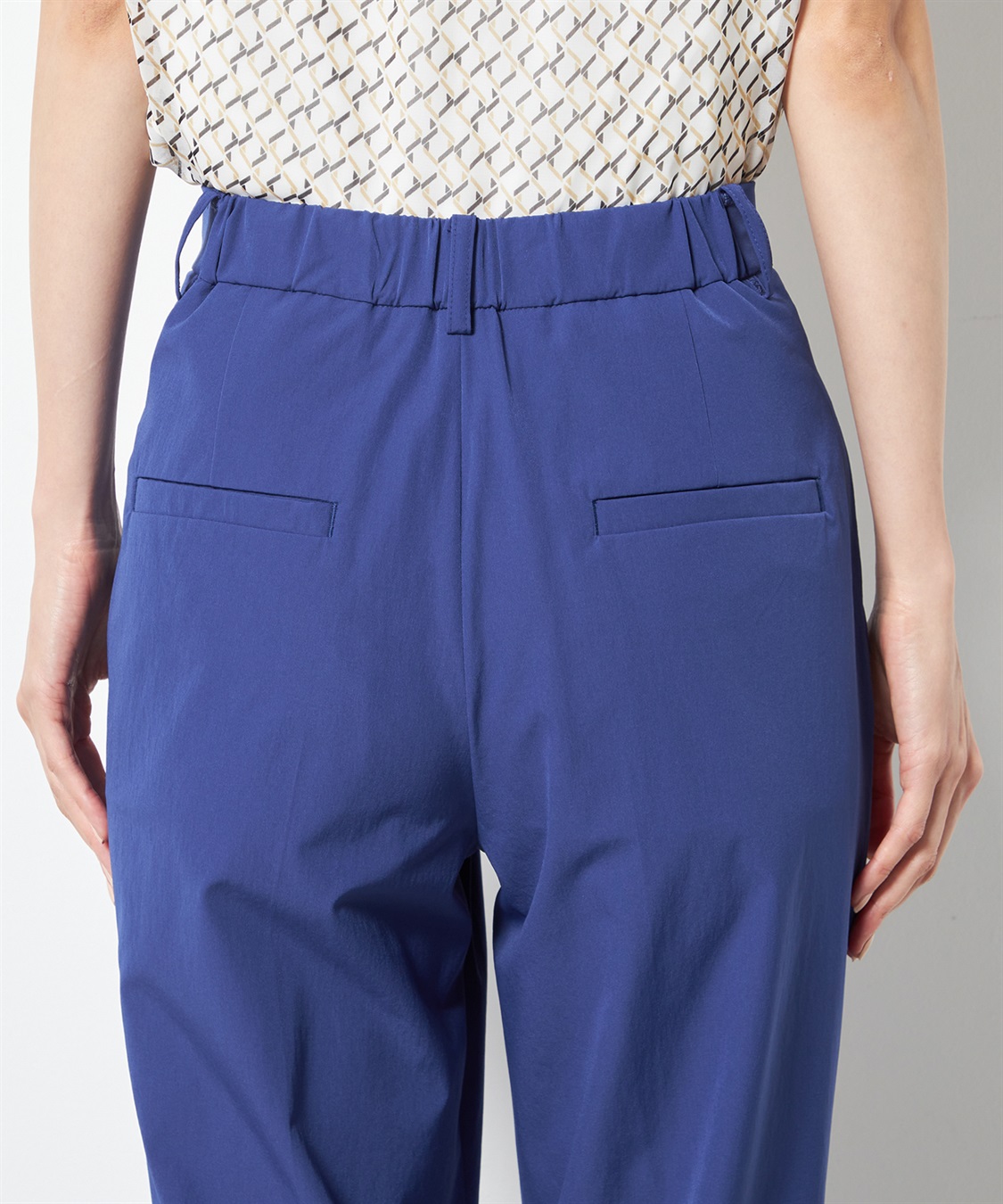 A/C DESIGN BY ALPHA CUBIC ストレッチナイロンテーパードカラーパンツ_sub_5