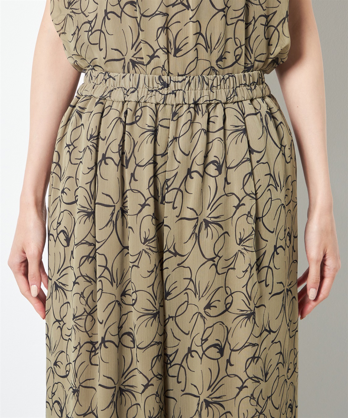 A/C DESIGN BY ALPHA CUBIC リーフ柄パンツ_sub_4