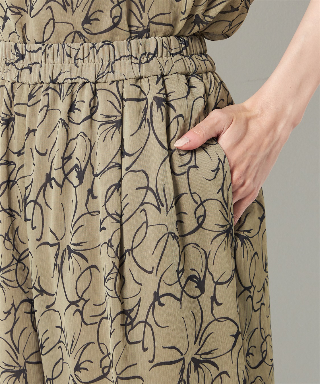 A/C DESIGN BY ALPHA CUBIC リーフ柄パンツ_sub_5