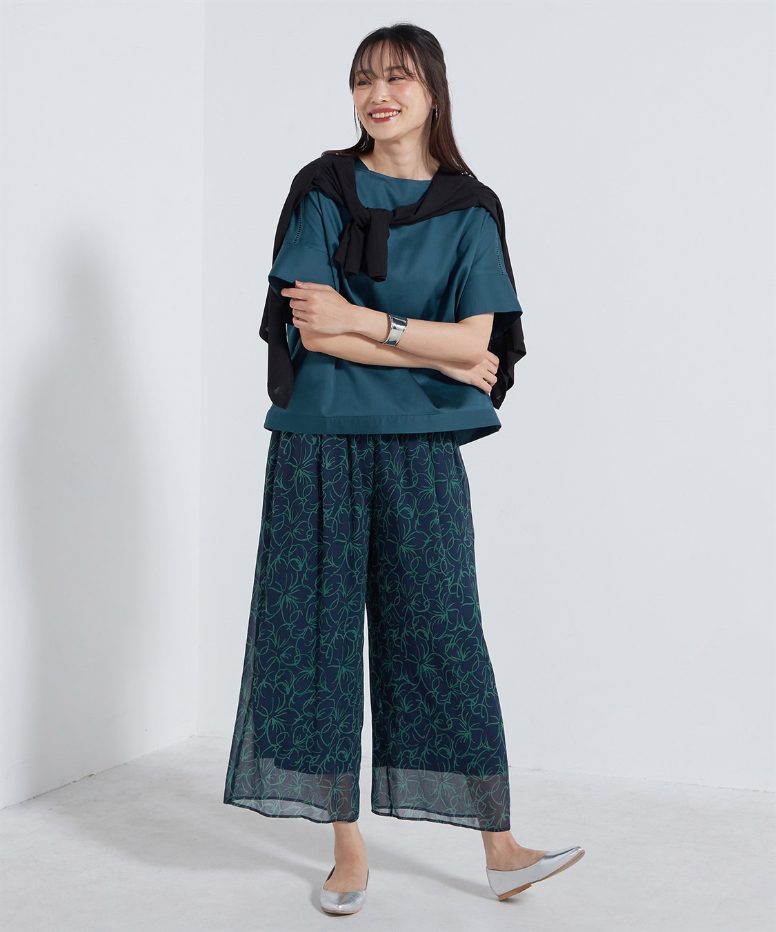 A/C DESIGN BY ALPHA CUBIC リーフ柄パンツ_sub_11