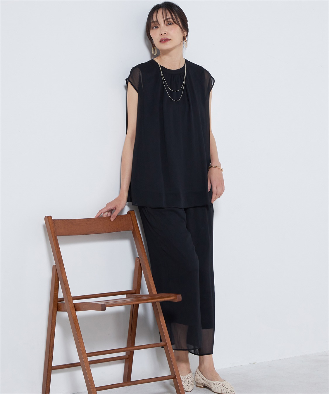 A/C DESIGN BY ALPHA CUBIC リーフ柄パンツ_sub_12