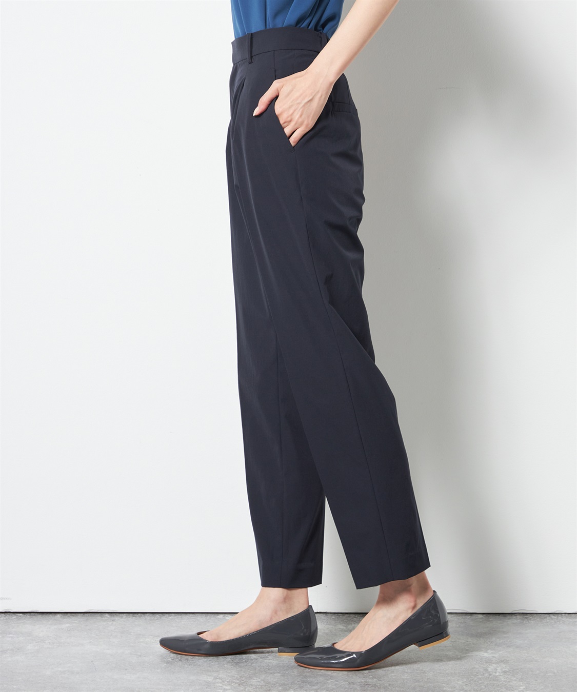 A/C DESIGN BY ALPHA CUBIC ストレッチナイロンテーパードパンツ_sub_1