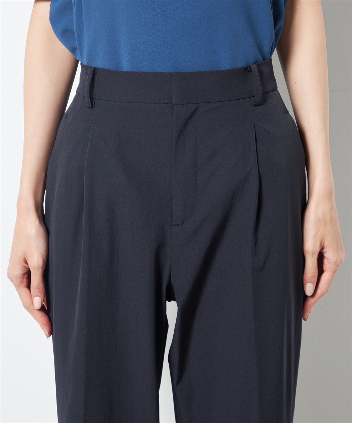 A/C DESIGN BY ALPHA CUBIC ストレッチナイロンテーパードパンツ_sub_3