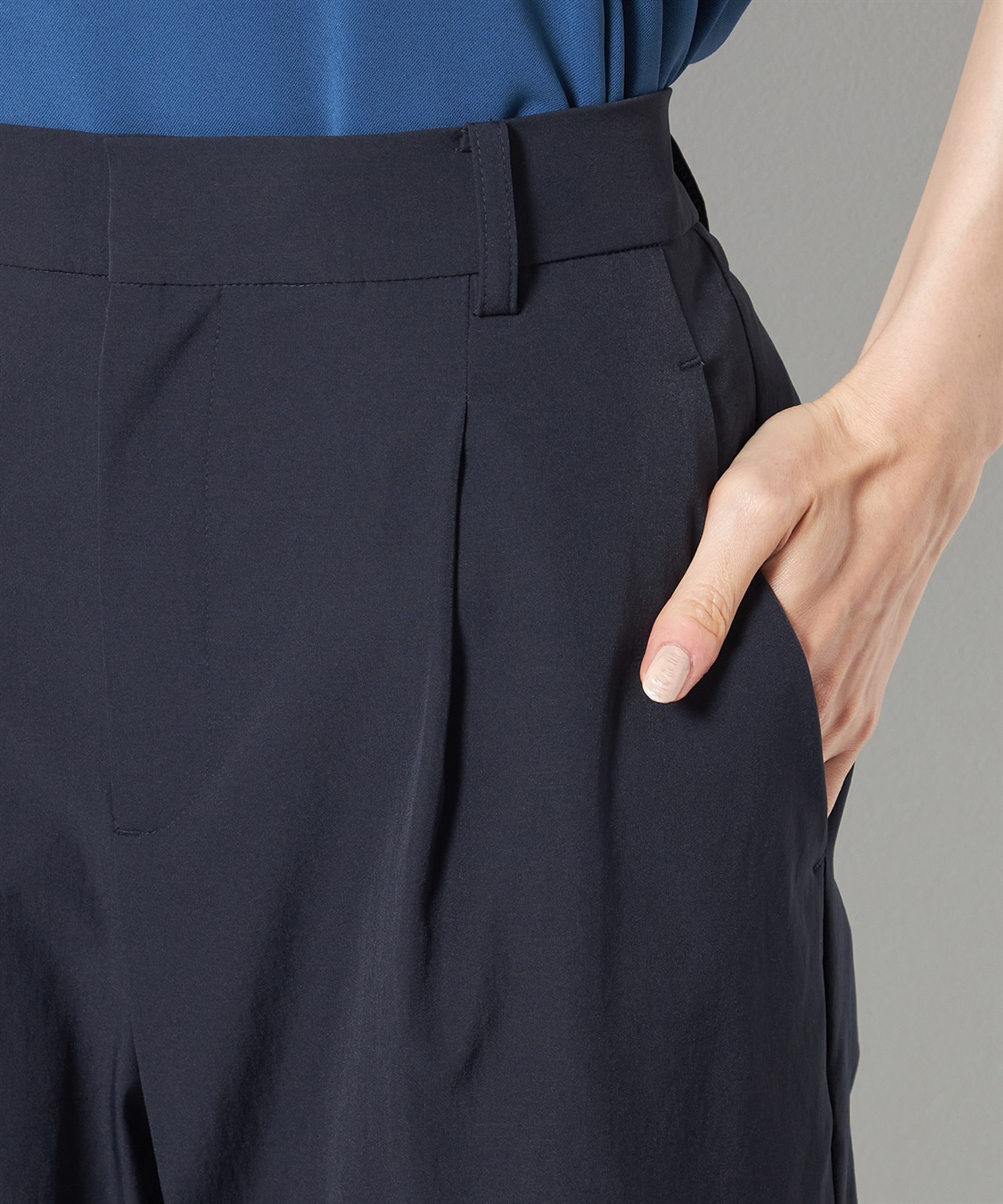 A/C DESIGN BY ALPHA CUBIC ストレッチナイロンテーパードパンツ_sub_5