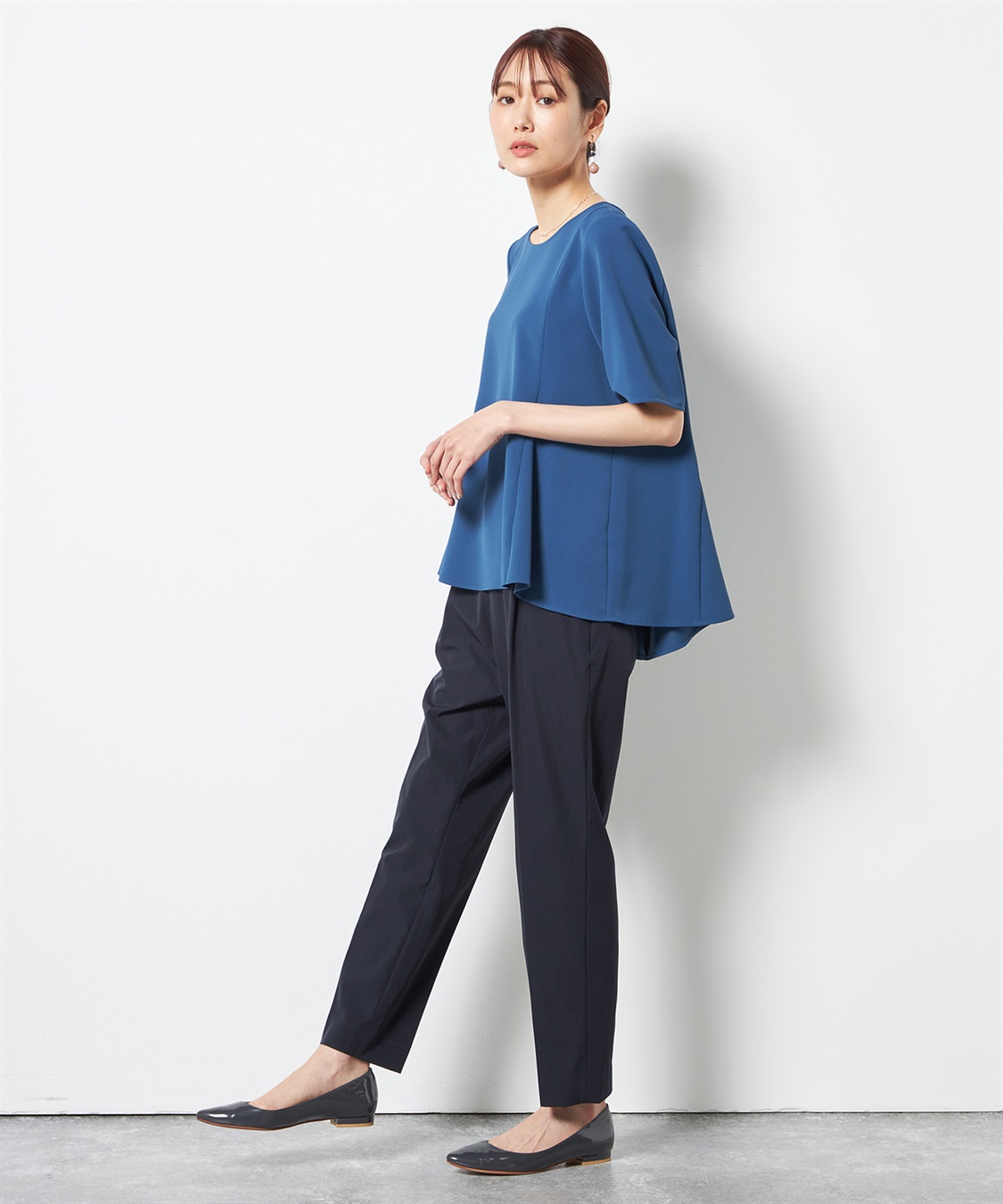 A/C DESIGN BY ALPHA CUBIC ストレッチナイロンテーパードパンツ_sub_8