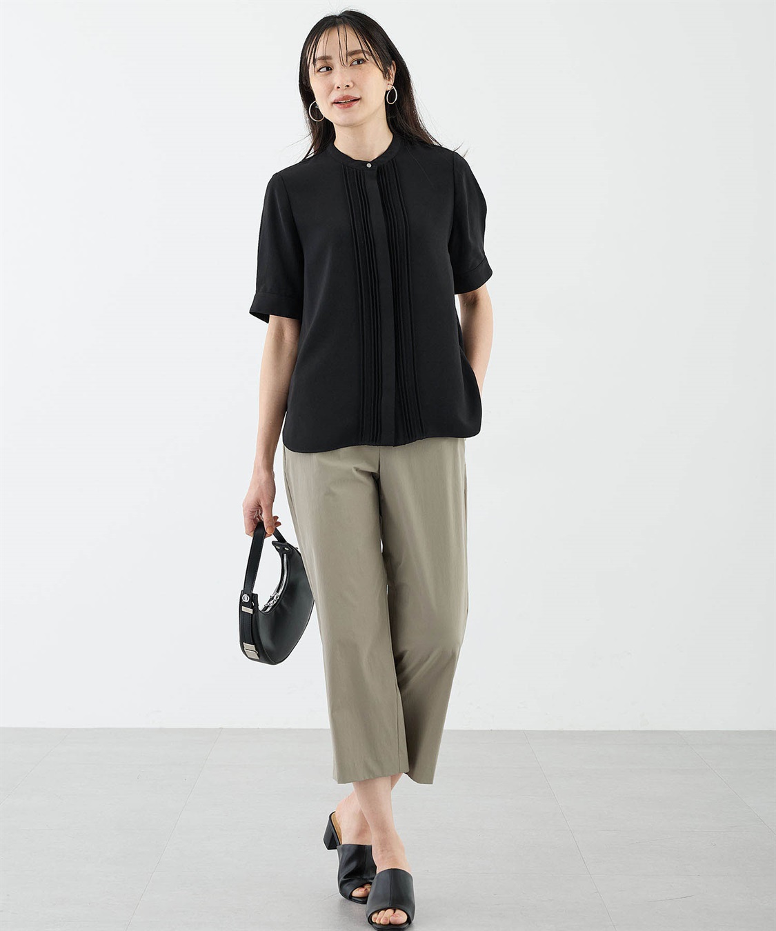 A/C DESIGN BY ALPHA CUBIC ストレッチナイロンワイドパンツ【接触冷感】_sub_7