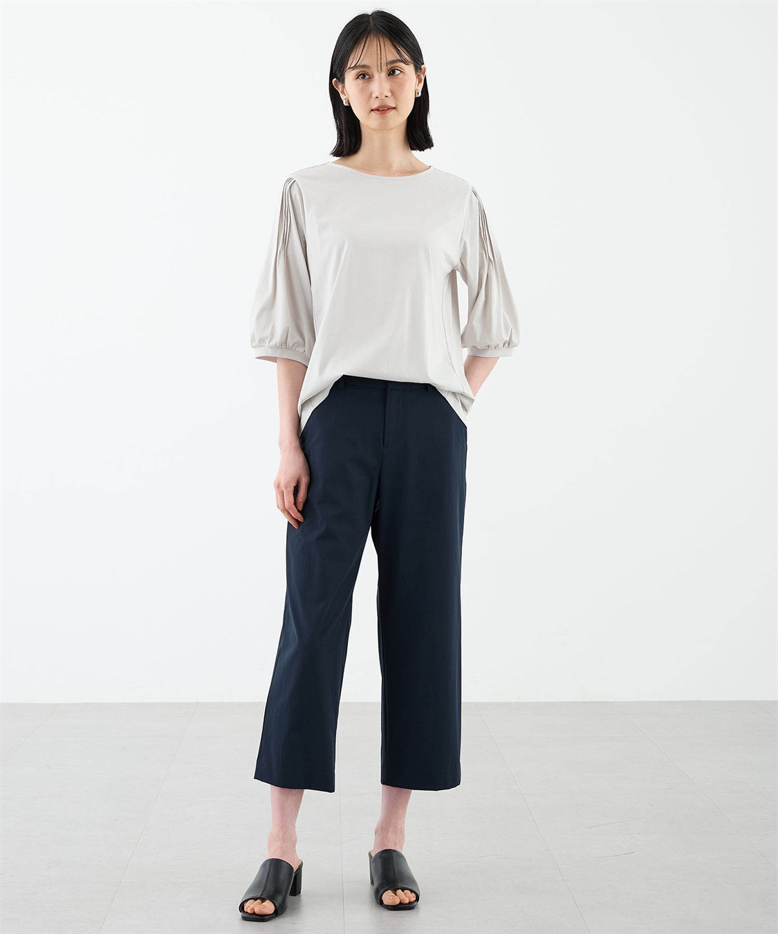 A/C DESIGN BY ALPHA CUBIC ストレッチナイロンワイドパンツ【接触冷感】_sub_9