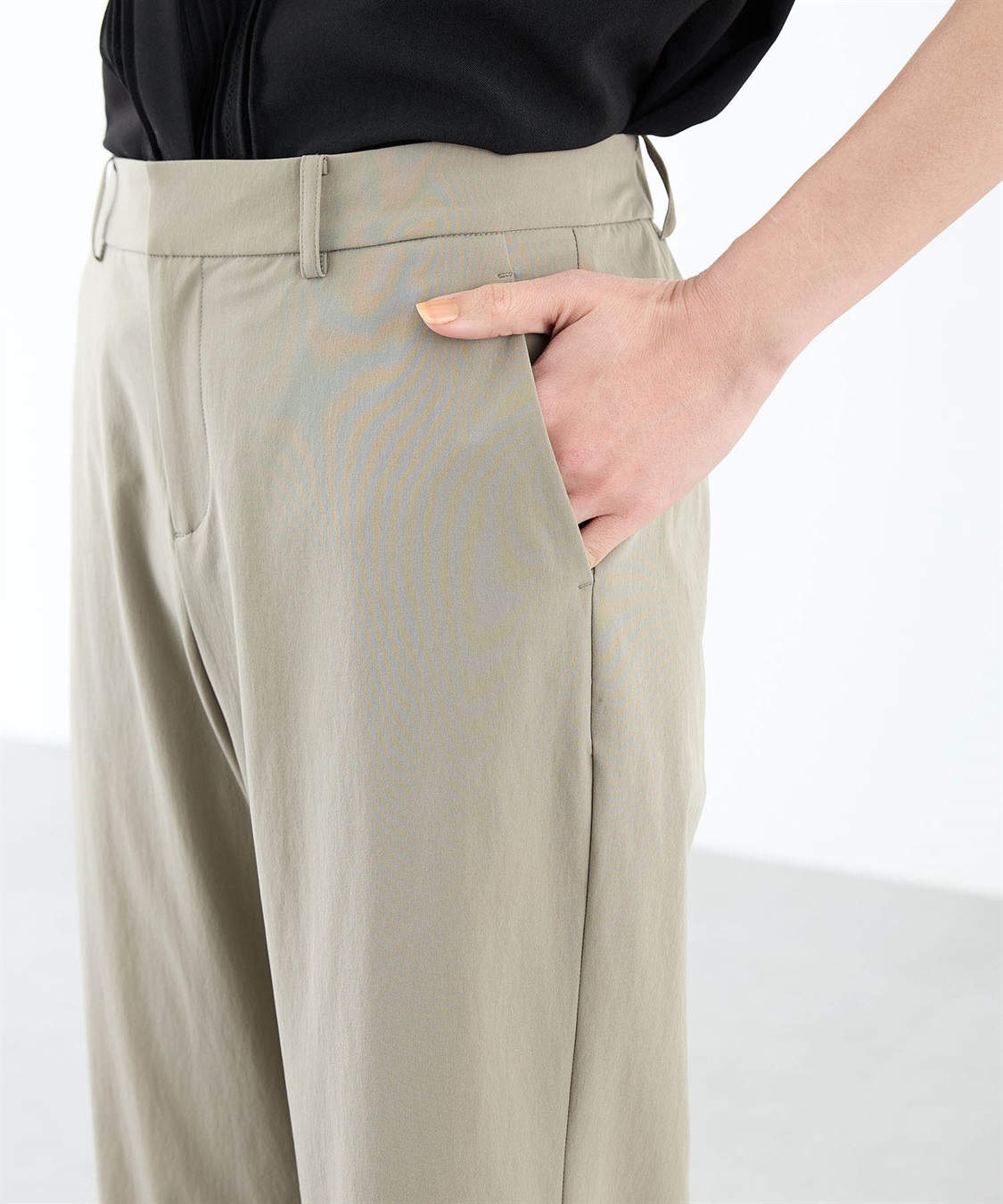 A/C DESIGN BY ALPHA CUBIC ストレッチナイロンワイドパンツ【接触冷感】_sub_15