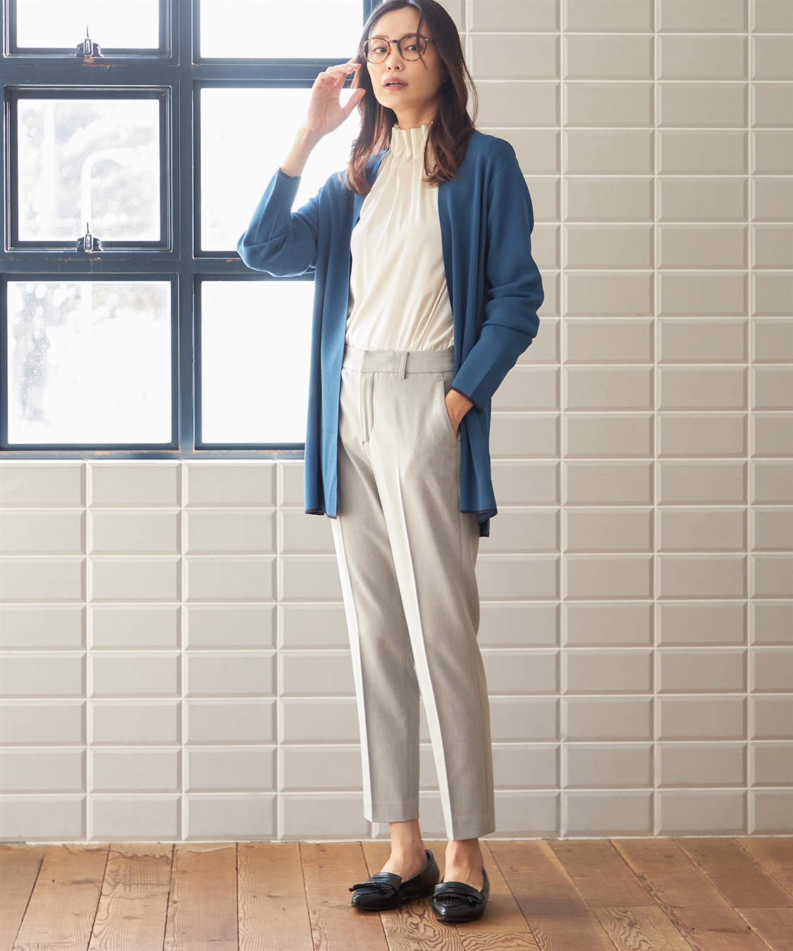 A/C DESIGN BY ALPHA CUBIC ローズオイル加工テーパードパンツ_sub_10