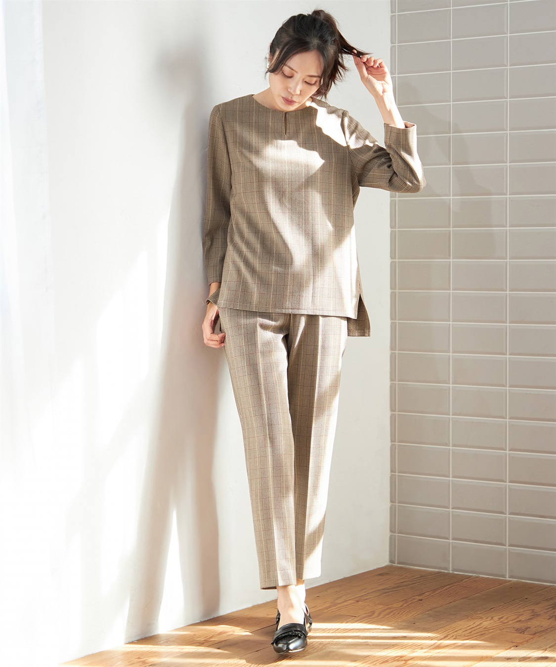 A/C DESIGN BY ALPHA CUBIC ローズオイル加工テーパードパンツ_sub_11