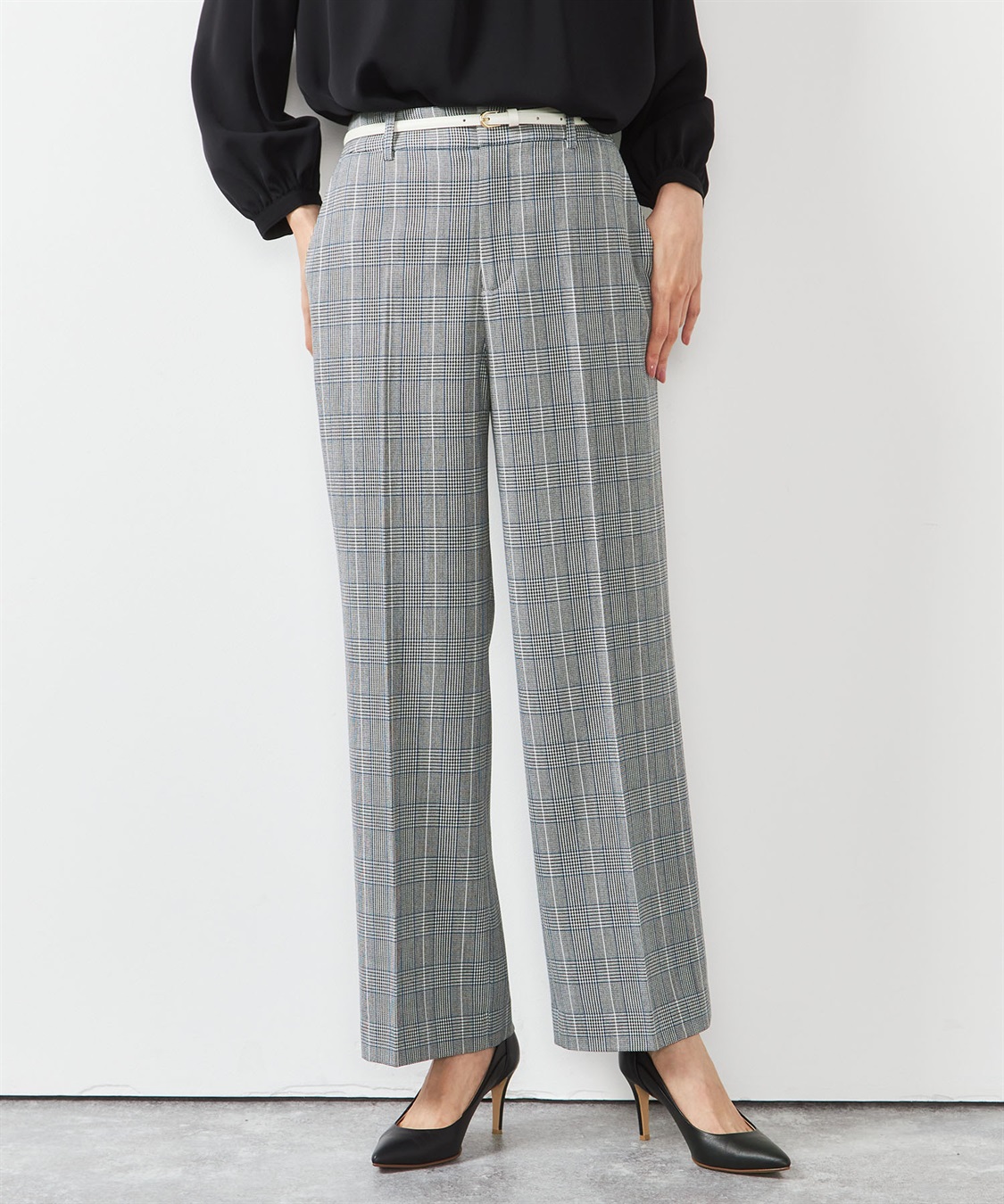 A/C DESIGN BY ALPHA CUBIC ローズオイル加工ワイドパンツ_sub_1