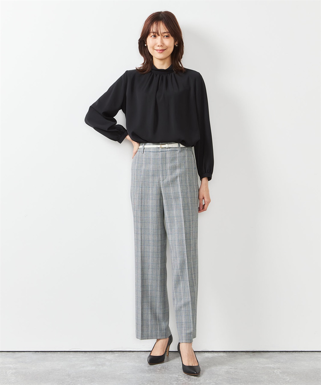 A/C DESIGN BY ALPHA CUBIC ローズオイル加工ワイドパンツ_sub_8