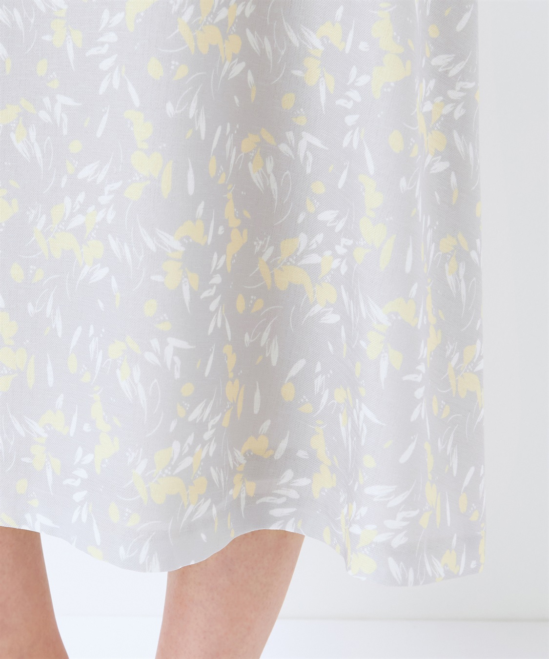 フラワープリントスカート A/C DESIGN BY ALPHA CUBIC｜クロス