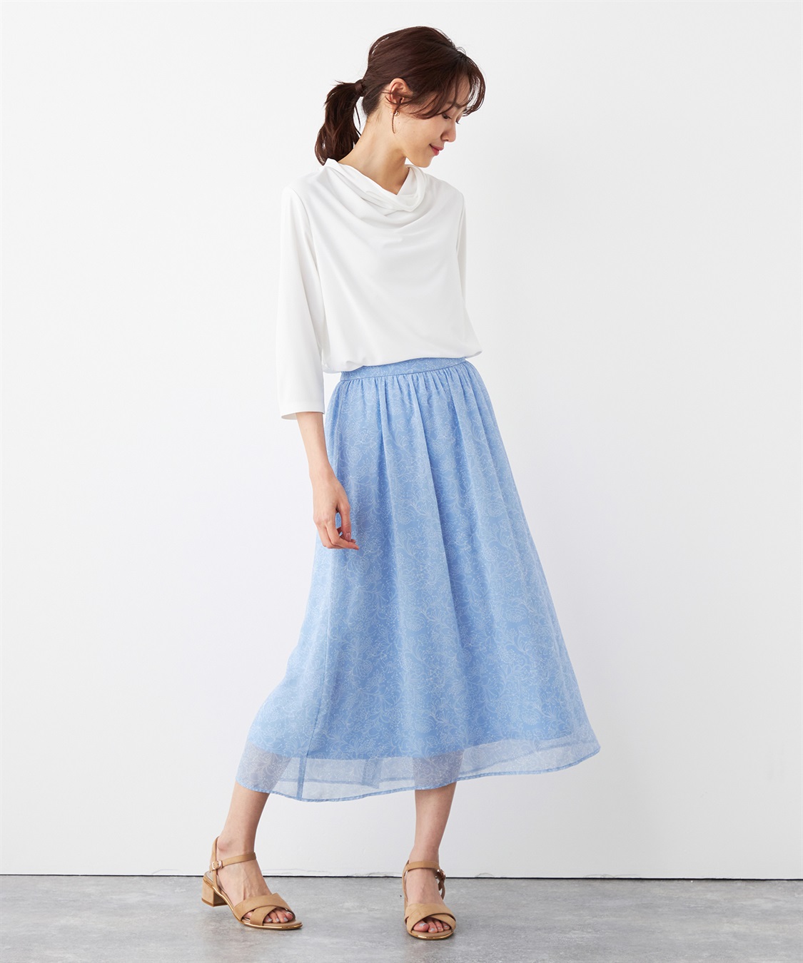 A/C DESIGN BY ALPHA CUBIC プリントフレアスカート_sub_19