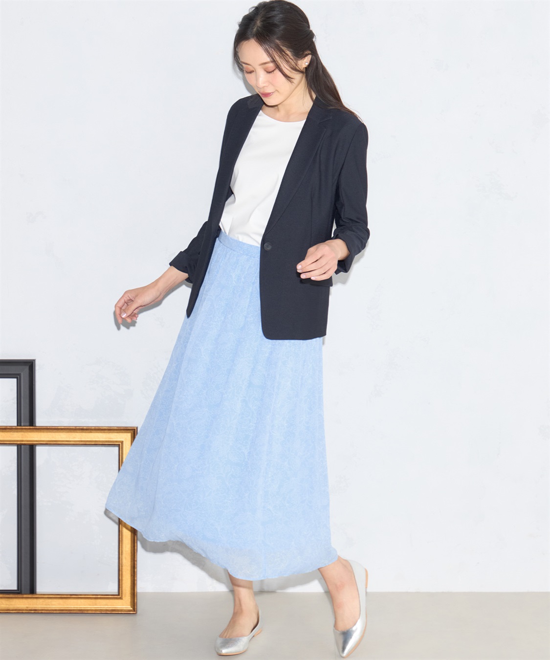 A/C DESIGN BY ALPHA CUBIC プリントフレアスカート_sub_20