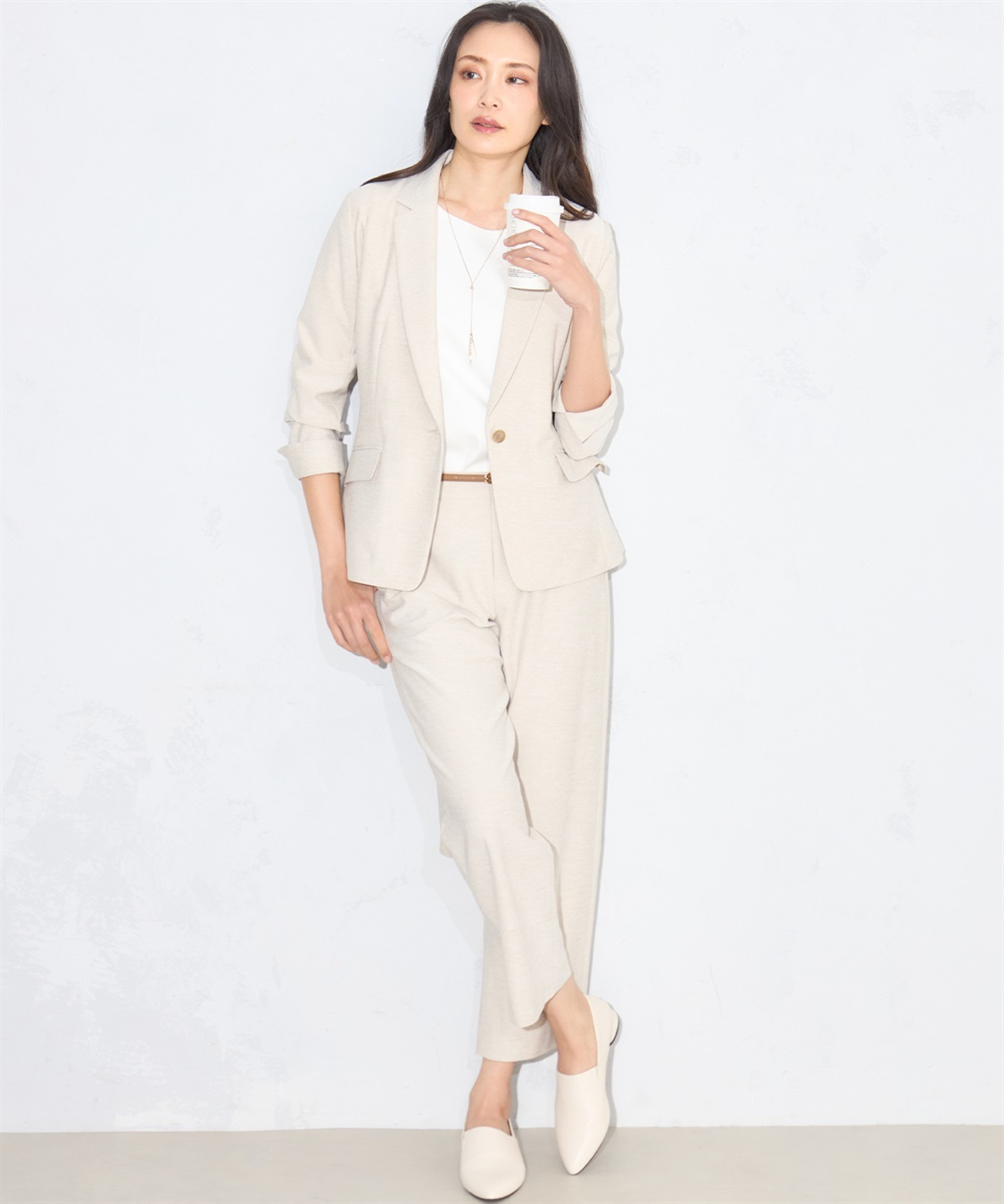 A/C DESIGN BY ALPHA CUBIC 【セットアップ対応】ラミージャージーワイドパンツ_sub_12