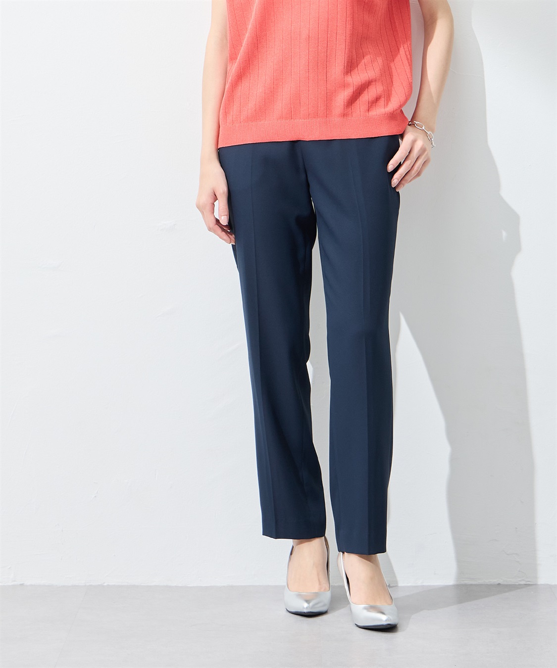 A/C DESIGN BY ALPHA CUBIC 【はっ水】バックサテンパンツ_sub_1