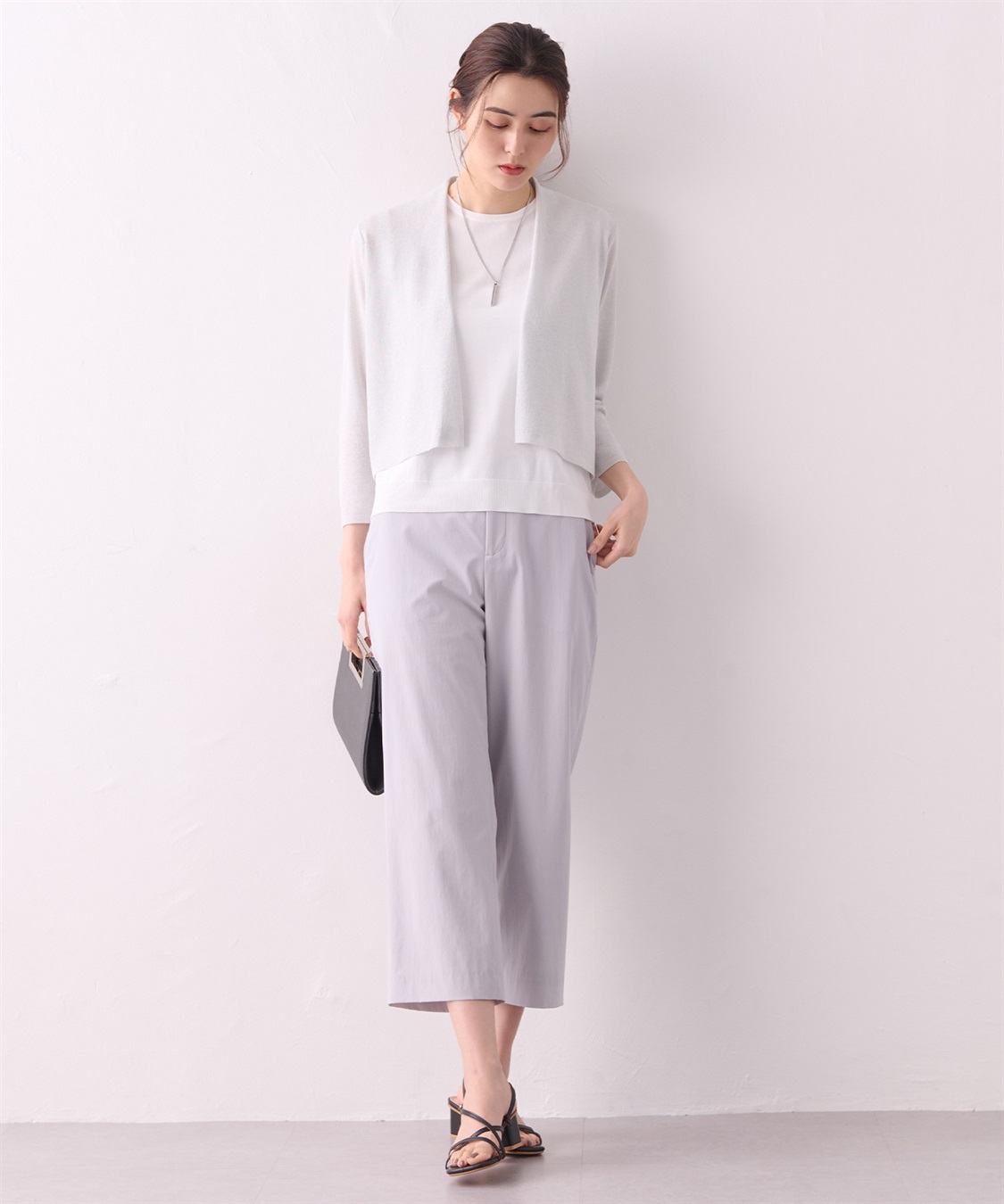 なな シルバーサイドライン 8分丈ワイドデニムパンツ|HYSTERIC