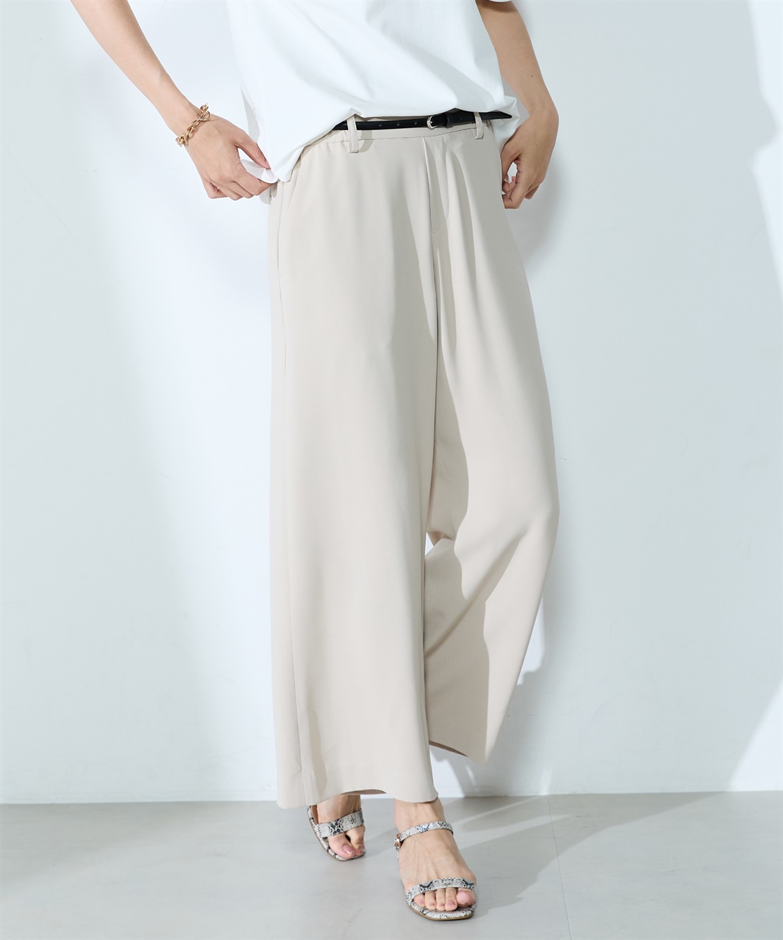 A/C DESIGN BY ALPHA CUBIC 【UVカット・冷感・ウォッシャブル】ワイドパンツ_sub_2