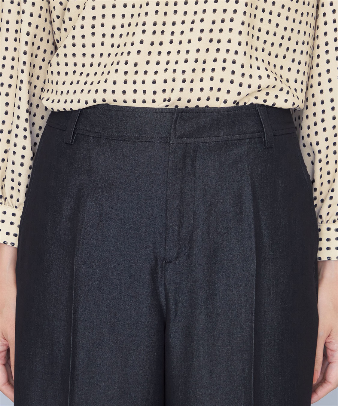 A/C DESIGN BY ALPHA CUBIC デニム調ワイドパンツ_sub_9