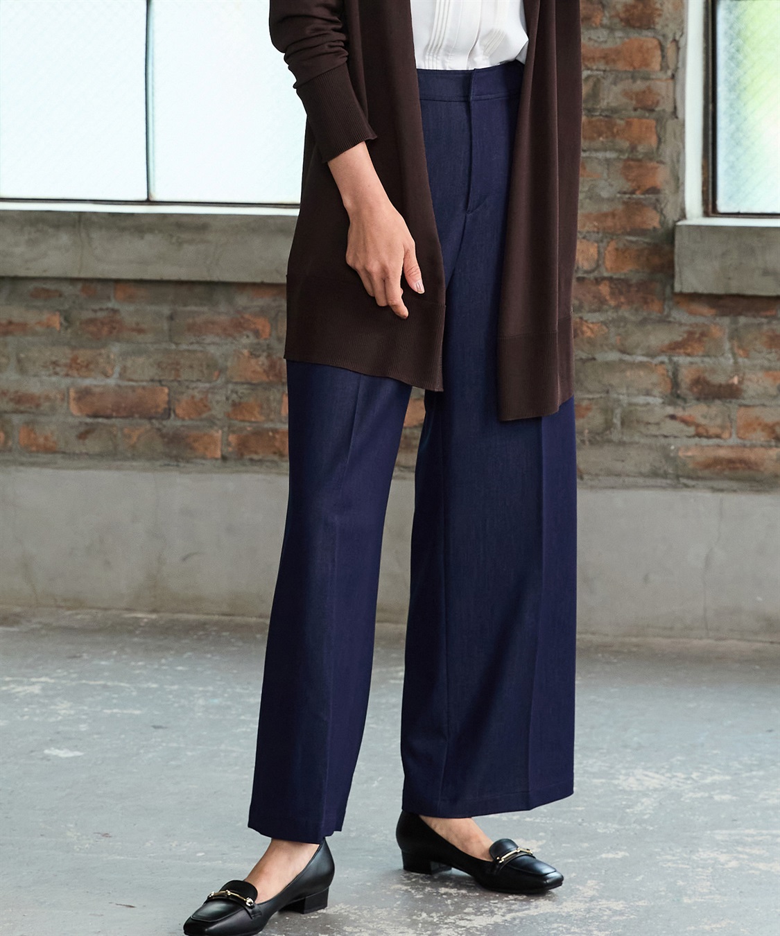 A/C DESIGN BY ALPHA CUBIC デニム調ワイドパンツ_sub_24