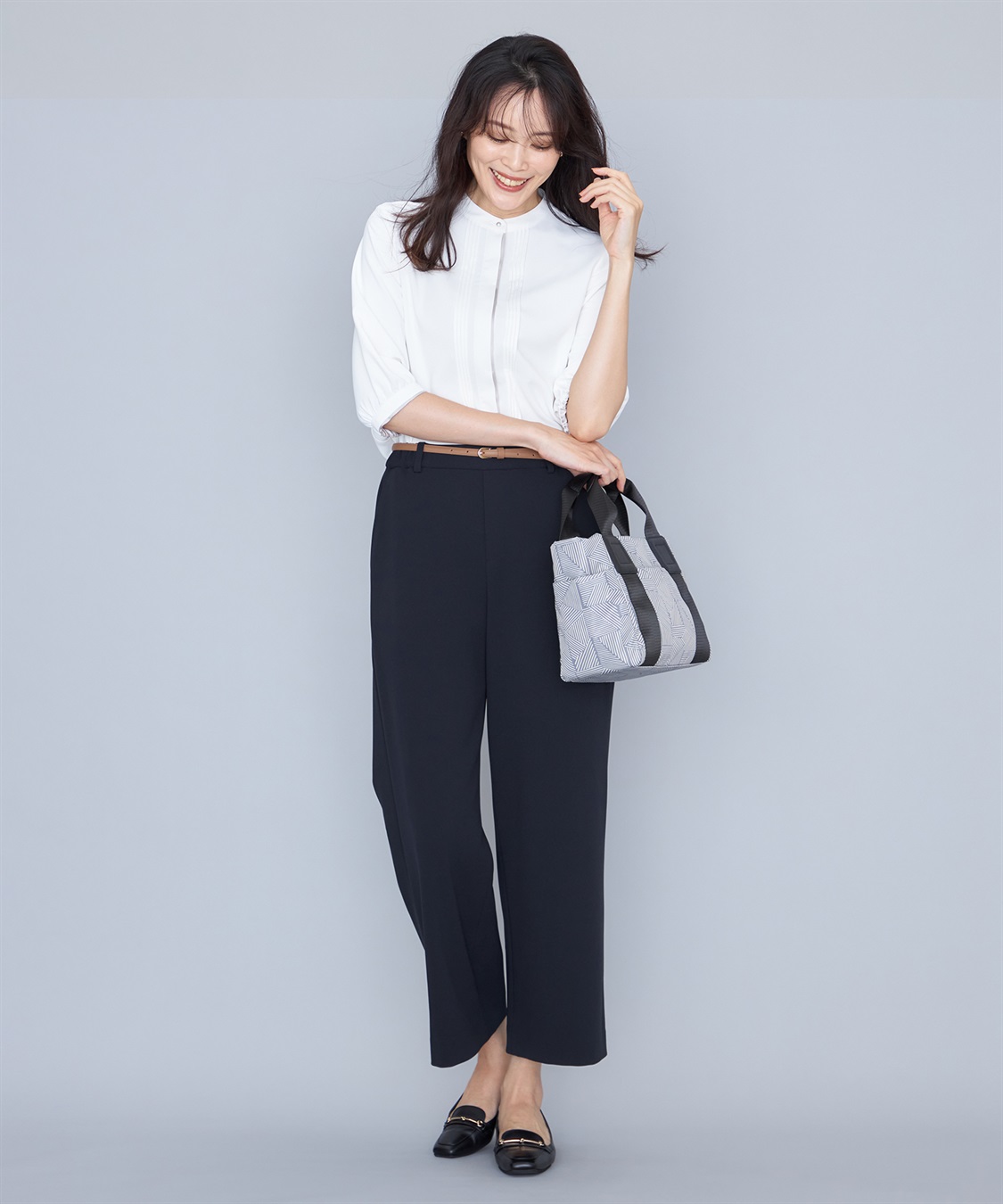 A/C DESIGN BY ALPHA CUBIC 【セットアップ対応】ジョーゼットワイドパンツ_sub_16