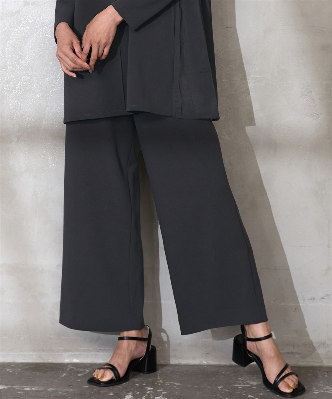 A/C DESIGN BY ALPHA CUBIC 【セットアップ対応】ジョーゼットワイドパンツ_sub_21
