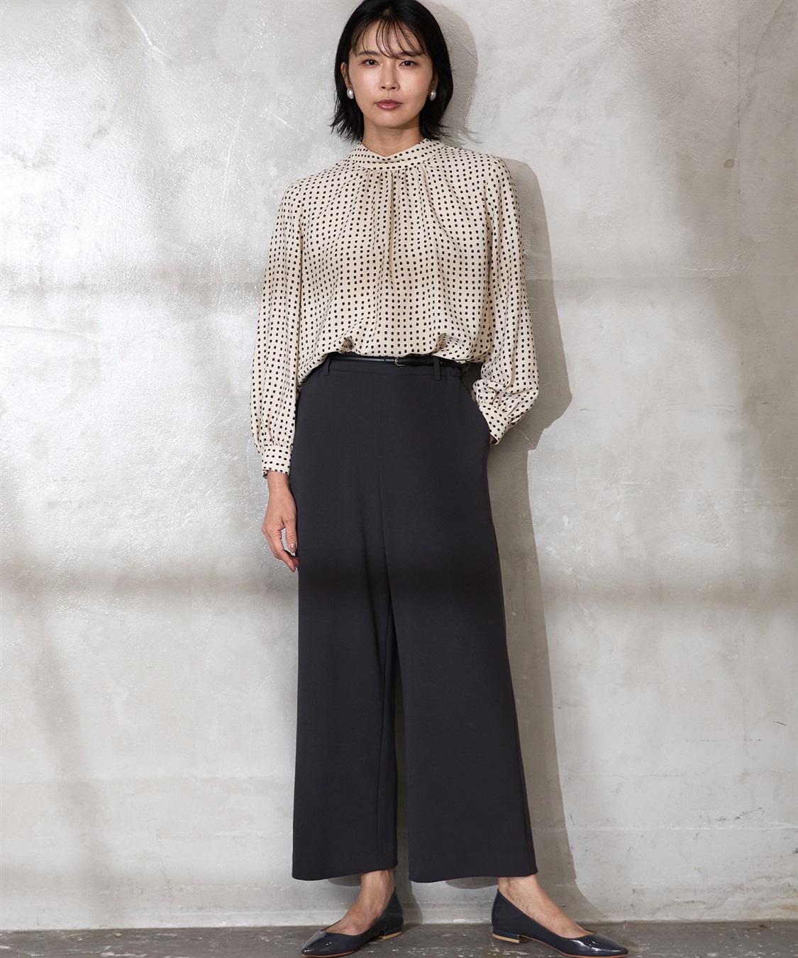 A/C DESIGN BY ALPHA CUBIC 【セットアップ対応】ジョーゼットワイドパンツ_sub_25