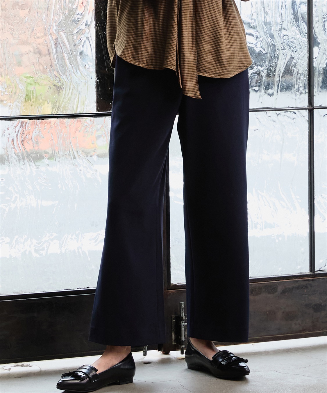 A/C DESIGN BY ALPHA CUBIC 【セットアップ対応】ジョーゼットワイドパンツ_sub_27