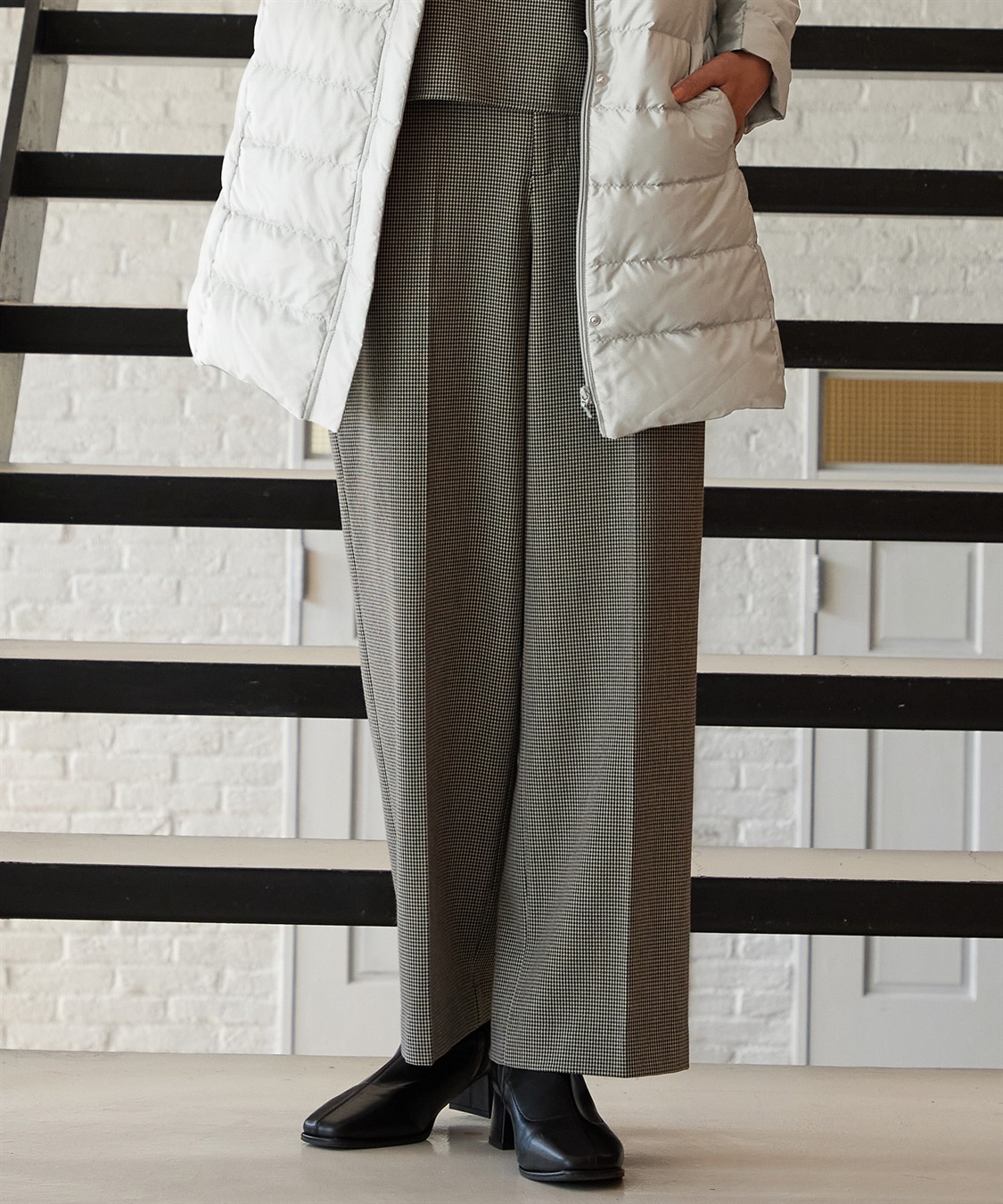 A/C DESIGN BY ALPHA CUBIC ローズ加工ワイドパンツ_sub_3