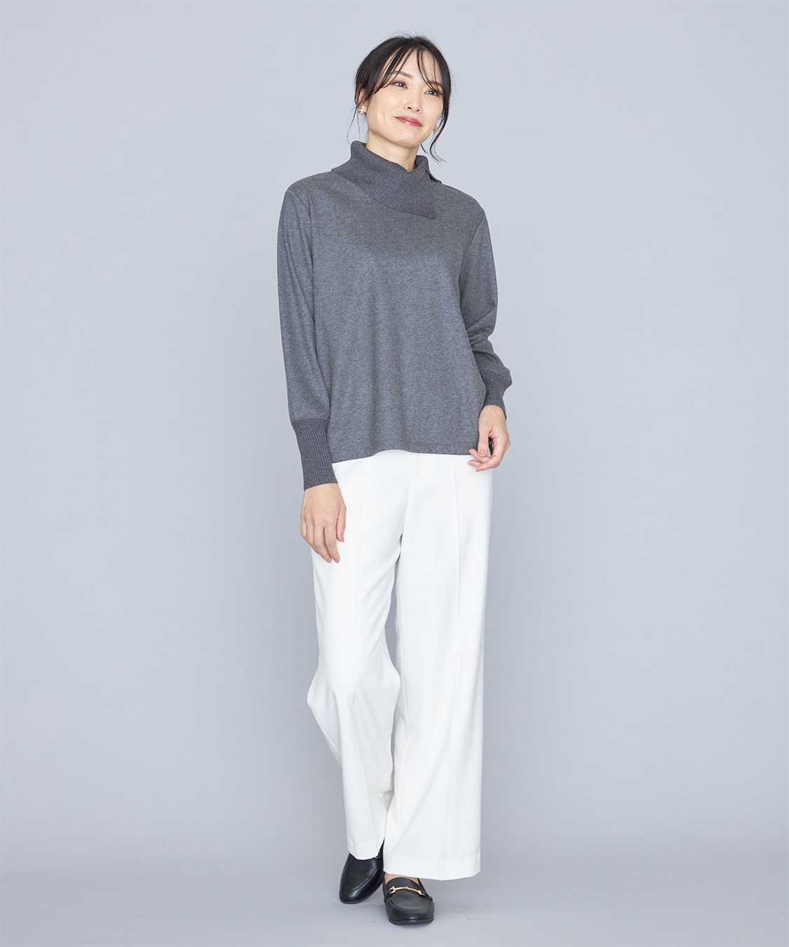 A/C DESIGN BY ALPHA CUBIC ローズ加工ワイドパンツ_sub_18