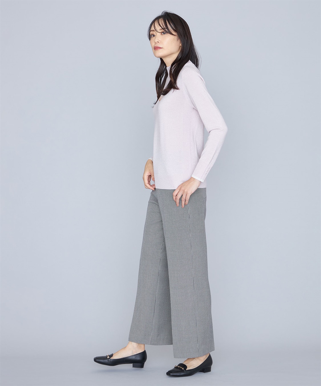 A/C DESIGN BY ALPHA CUBIC ローズ加工ワイドパンツ_sub_23