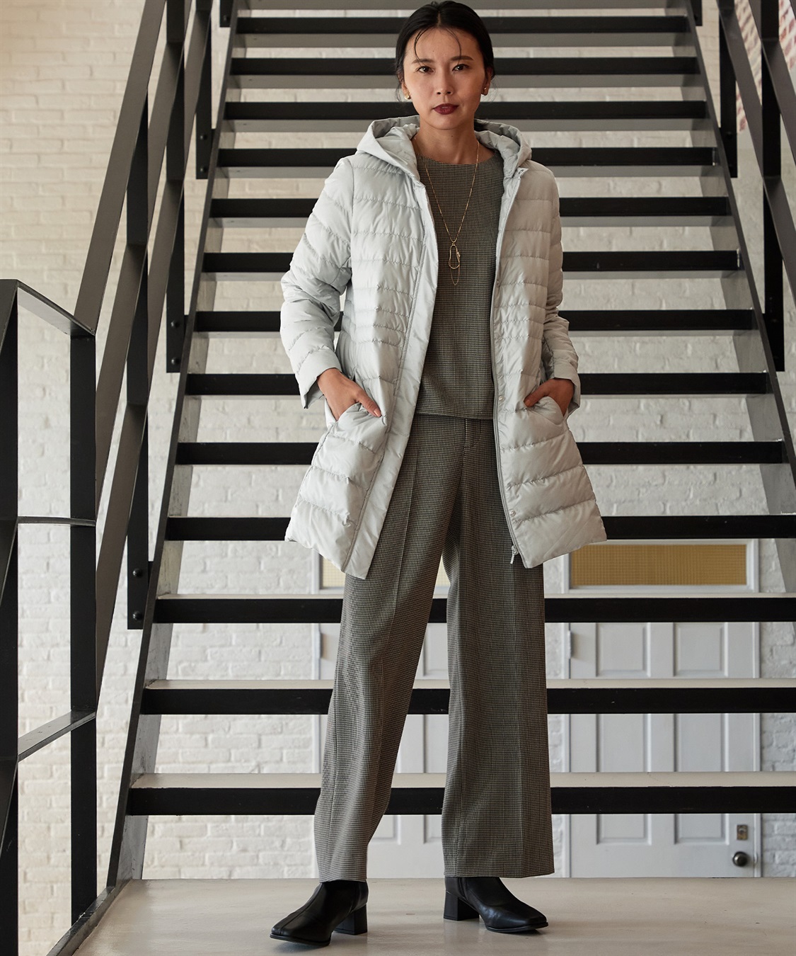 A/C DESIGN BY ALPHA CUBIC ローズ加工ワイドパンツ_sub_24